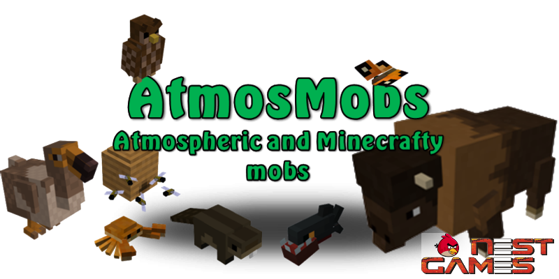 AtmosMobs [1.4.7] - новые животные в игру!