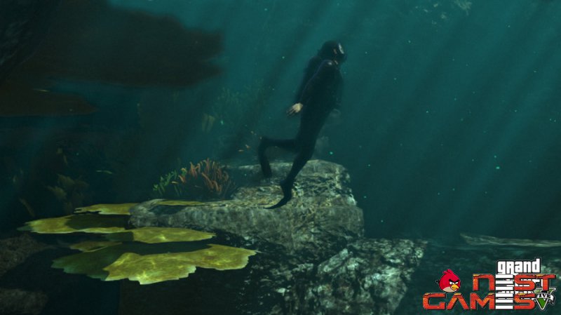 GTA 5 под водой и в воздухе