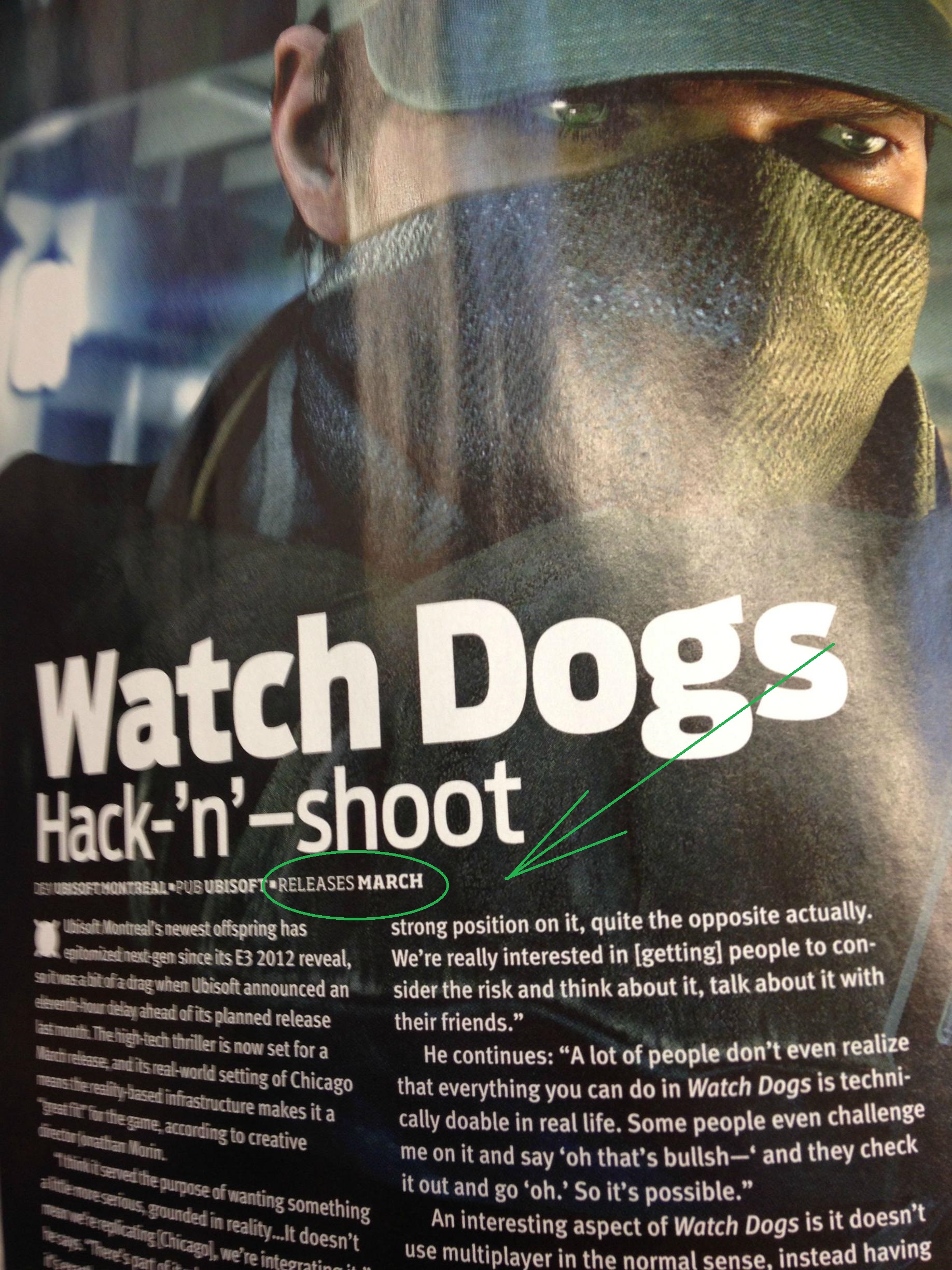 Мартовский релиз "Watch Dogs" подтверждён информацией, утекшей из OXM!