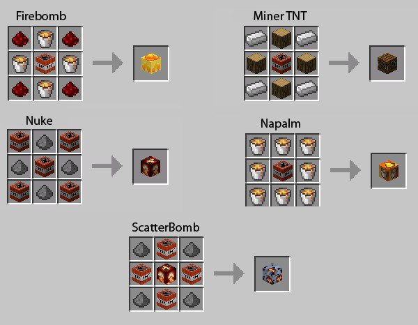 TNT Mod [1.4.7] - пять видов взрывчатки!