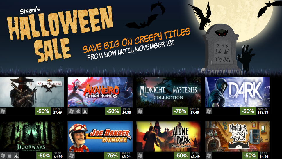Хэллоуинская распродажа в Steam!