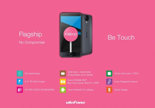 UleFone представила смартфон с самым быстрым сканером отпечатков пальцев